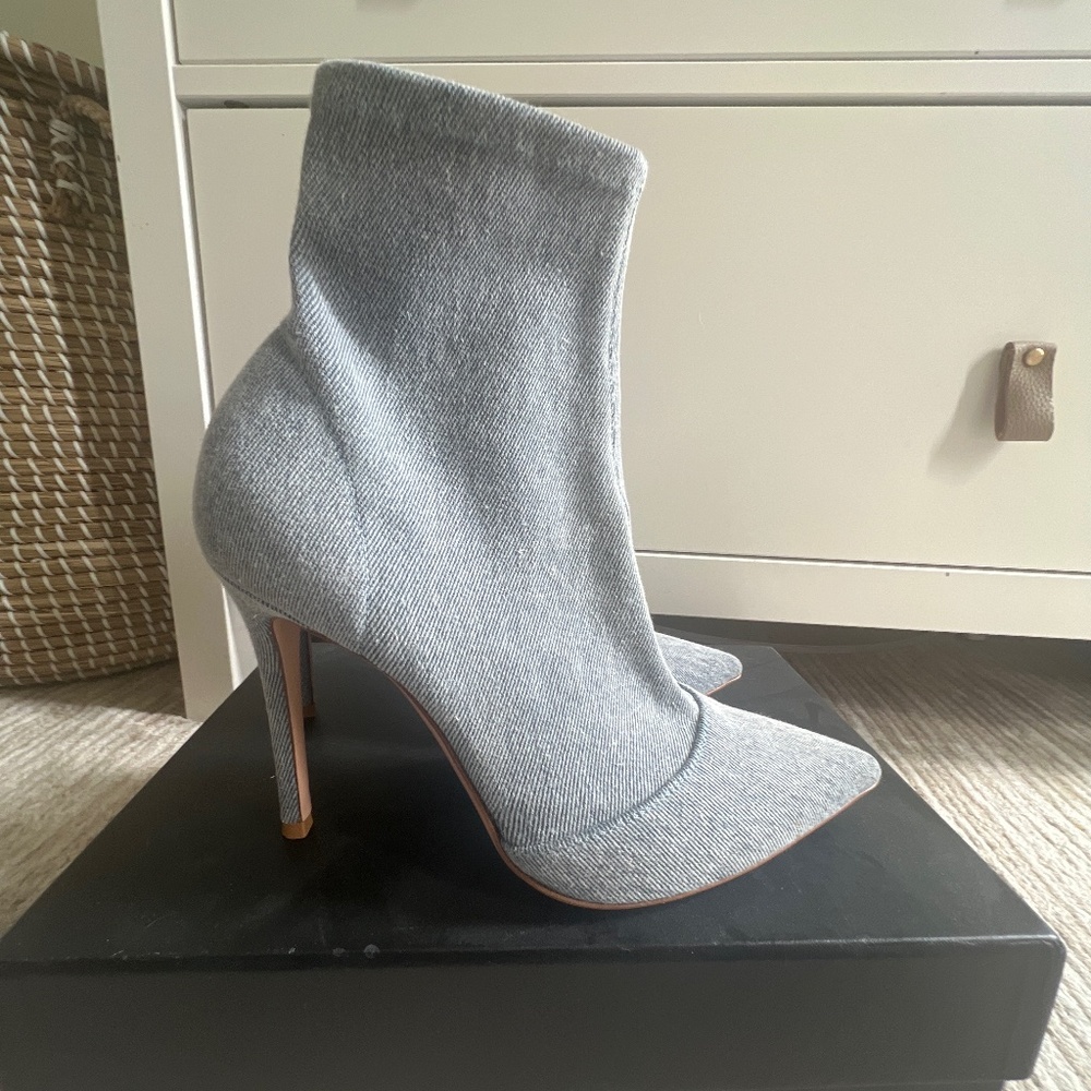 GianVito Rossi Denim Sock Boots